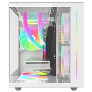 AITC 艾格 KINGSMAN LuCid ARGB電腦電競機殼 含ARGB風扇 x 3 白色 M-ATX 1個