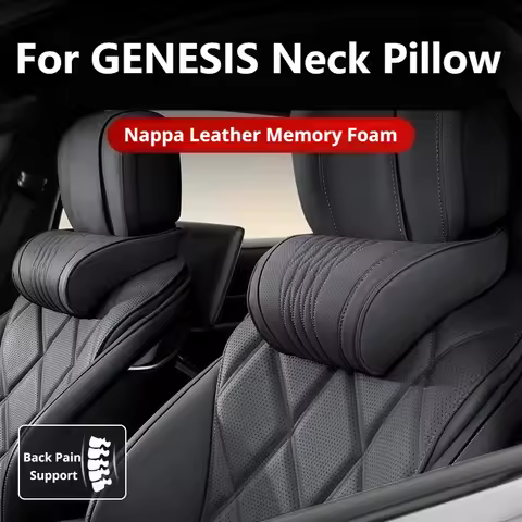 For GENESIS Memory Foam Latex Car Neck Pillow Fit G70 Shooting Brake G80 Electrified G80 G90 GV70 Ca