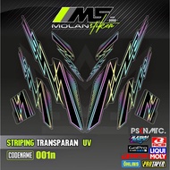 Decal Sticker Striping Variation Transparent Uv Fazzio Yamaha Fazzio 125 Hybrid Fazzio Neo Fazzio Lu