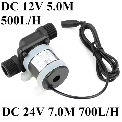 Water Pump JT-750D4 DC 12V 500L/H Adjustable Circulating Boost Water Pump -40℃ ~100℃ GB 24V 700L/H