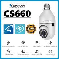 VSTARCAM CS660 SUPER HD 1296p 3.0MP WiFi iP Camera E27 ใส่ขั้วหลอดไฟ กล้องวงจรปิดไร้สาย ไวไฟ ของแท้100%