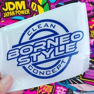 Borneo Style Clean Concept Car Sticker Waterproof Clean Concept myvi axia bezza