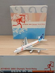 1:400 Dragon Athens 2004 Olympic Torch Relay Boeing B747-200 雅典2004奧運波音B747-200飛機模型