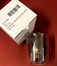 星巴克 STARBUCKS STAR R 【多角切面典藏雙層玻璃杯 : 8OZ (237g) 】CUP 典藏門市