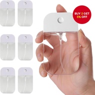 Card Type Refillable Perfume Spray Bottle Travel Portable Clear Plastic for Facial Mist Moisturizing