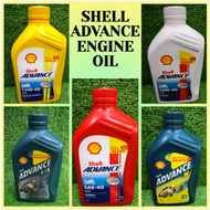 SHELL 4T ADVANCE MOTORCYCLE OIL🔥READY STOCK OFFER🔥ENGINE OIL - W2T / AX3 SAE40 / AX5 15W40 / AX3 20W40 / VSX 2T