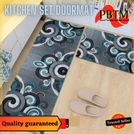 2 in 1 3D Velvet kitchen mat / Rugs / Floor mats / Carpets / Door mats/Runner Size: M (40*60+40*120c