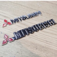 Mitsubishi Logo Emblem Wording Tulisan Lancer Evolution Wira Pajero Sport Badge Letter Logo
