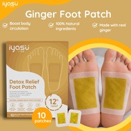 Iyasu Ginger Detox Foot Patch Better Sleep Stress Relief Overnight Foot Pads Easy to apply