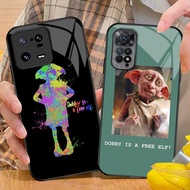 HP Dobby is free 02 Glass Phone Case For Xiaomi POCO X3 X4 GT NFC X5 X6 PRO 5G F3 F4 F5 M3 M4 M5 M6 