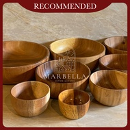 Marbella Premium Acacia Bowl Wooden dining set serving tableware dining ware home deco food salad dr