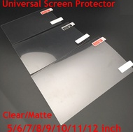 3Pcs Universal 5 6 7 8 9 10 11 12หน้าจอขนาดนิ้วป้องกันชัดด้านฟิล์มป้องกันมือถือแท็บเล็ตสมาร์ทโฟนรถ GPS LCD MP3 4