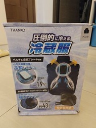 THANKO 涼感服 降溫背心 空調服 藍色