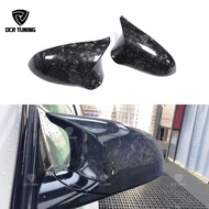 M3 M4 Side Door Forged Carbon Fiber Mirror Cover For BMW M3 M4 F80 F82 F83 2014 - UP F87 M2 competit