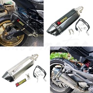 Motorcycle AK EXHAUST MUFFLER UNIVERSAL MUFFLER PIPE 51MM MUFFLER BOX EKZOS