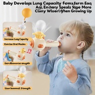 3in1 Kid Blowing Balloon Toys Whistle Breathing Trainer Floating Balls Educational Mainan Budak Gift