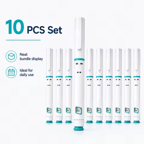 10PCS Disposable Sterile Injection Pens Rotary and Push Type with Adjustable Growth Hormone Dosage 6