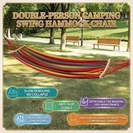 [Ready Stock Free Shipping] Outdoor Anti-Flip Hammock Portable Camping Swing Double Person Hanging C