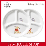 Corelle Winnie the Pooh Tableware 3-Compartment Plate Small 2P Set
