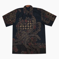 KATUN KEMEJA Men's Short Sleeve Batik Shirt, Cotton Material KE249 ML jumbo BIG size 3L 4L