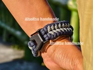 也許AlsoHsu手作 客製傘繩錶帶 Apple Watch錶帶 手工編織錶帶