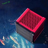 FUZOU Water Purifying Magic Cube, Honeycomb Red Fish Tank Water Purifier, Mini Fish Tank Filter Stro