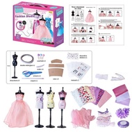 Hộp Đồ Chơi Thiết Kế Thời Trang Dụng Cụ May Vá Thủ Công An Toàn Cho Bé Không Kim Chỉ Không Cắt