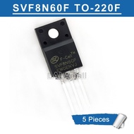 5pcs SVF8N60F TO-220F 8A/600V N-channel MOSFET Transistor New Original