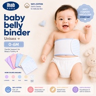 [IHAB Baby] Unisex Cotton Baby Tummy Binder with Velcro Tape | Barut Bayi Pelekat | 3-18 Months