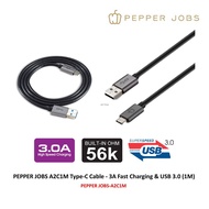 PEPPER JOBS A2C1M Type-C Cable - 3A Fast Charging & USB 3.0 (1M)