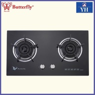 Butterfly BG-2K Double Burner Built-in Glass Hob Gas Stove Cooker 4.0kW