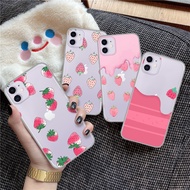 Huawei Nova 2i 2 Lite 3 3i 4 5i 5 Mate 20 Lite Pro 94S Strawberry pattern TPU transparent Soft Case