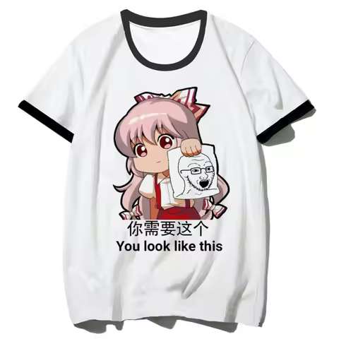 Touhou tshirt women funny anime comic t shirt female anime designer clothes