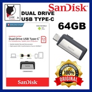 SANDISK ORIGINAL MALAYSIA ULTRA DUAL DRIVE PENDRIVE FOR SMARTPHONES TYPE-C 64GB ,128GB AND 256GB