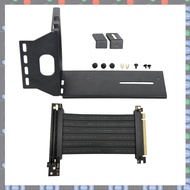 (BKSM) GPU Stand Image Card Vertical Holder with PCI Express Extension Cable Fixed GPU PCI-E Built-i