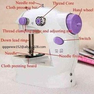 hand sewing machine singer sewing machine old model machine sewing foot Sewing machine needle treader Machine sewing light ✸Mini Portable Electric Sewing Machine  extension work board☞
