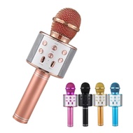 858 microphone KTV Bluetooth Karaoke Microphone Wireless Microphone peaker Microfone Player Singing Recorder Mic