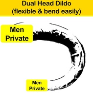 Dual Head Dildo Flexible Bend Easily PVC For Women Masturbate Sex Toy Alat Seks Perempuan 阳具 DD-20