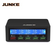 JUNKE 5 Port USB QC 3.0 Quick Charger 5V 10A AC 100-240V LCD Voltage Current Display for iPhone iPad