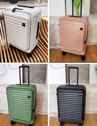 超輕 前開口商務#行李箱 #前蓋開 #側開口 #喼 日本Hinomoto靜音轆 20寸 可擴大儲物  TSA密碼鎖,海關鎖 上機         H54cm ×W32cm×D26cm   重約3kg容