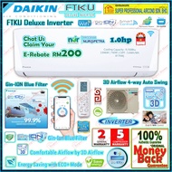 Program NUR Daikin Deluxe Inverter Aircon FTKU Series FTKU28BV1MF & RKU28BV1M WiFi Smart Control 1.0