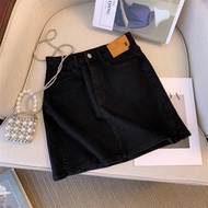 Chân Váy Jean Bigsize Nữ Mập Fashion (52-90kg) Chân Váy Jean Xẻ gấᴜ Co Giãn 4 Chiều Mềm Mịn Thoải Má