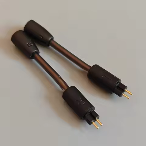5cm Replacement Cable 0.78mm 2Pin to MMCX Female Adapter Cable for Old Fashioned Headphones Gold-Pla
