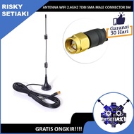 Antenna WIFI 2.4GHZ 7DBI SMA MALE CONNECTOR 3M CABLE MAGNETIC BASE