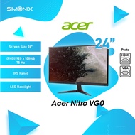 ACER NITRO VG240Y 23.8" IPS 75HZ 1MS FHD AMD FREESYNC GAMING MONITOR