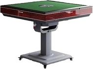 QX Automatic Mahjong Table/QX Ultra Slim Foldable - Oak + Green Top,[Blue + Green]