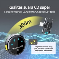PROMO TERBATAS BONKYO WIRELESS CLIP ON MIC MICROPHONE DUAL MIKROFON WIRELESS MIKROFON HP LAVALIER MI