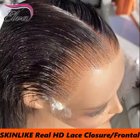 Skinlike 13x6 HD lace Frontal Only Preplucked Straight 9x6 5X5 HD Lace Closure Only Virgin Human Hai