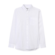 Giordano Mens Slim Fit Long Sleeve Stretch Shirt Poplin (01042002002)  เสื้อเชิ้ตผู้ชาย เสื้อเชิ้ตแข