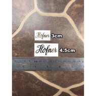 Hofner Sticker Sticker Headstock Electric Guitar Acoustic Classical String Violin Cello Contra Decal